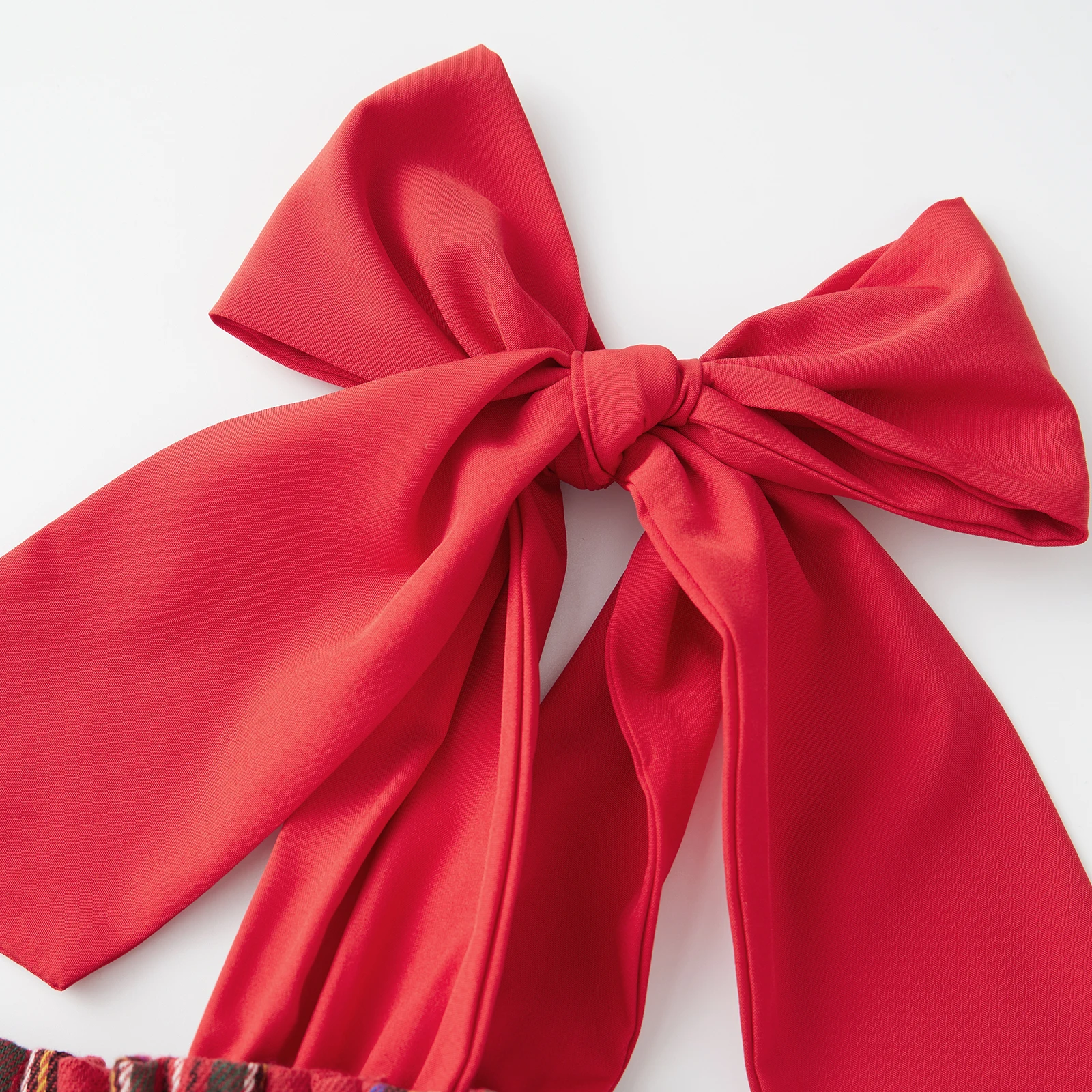 Damen-Kleid mit Batikmuster, stilvolles, kariertes, gesmoktes, ärmelloses, langes A-Linien-Kleid mit Rüschenbesatz