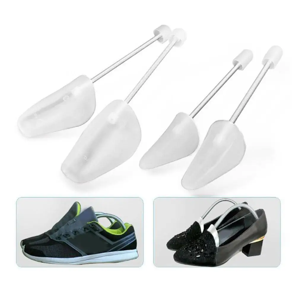 1 Pair Adjustable Shoe Support Shapers Plastic Keepers Stretchers Trees For Men Women Spring Shoe Trees Labor Saving Tools