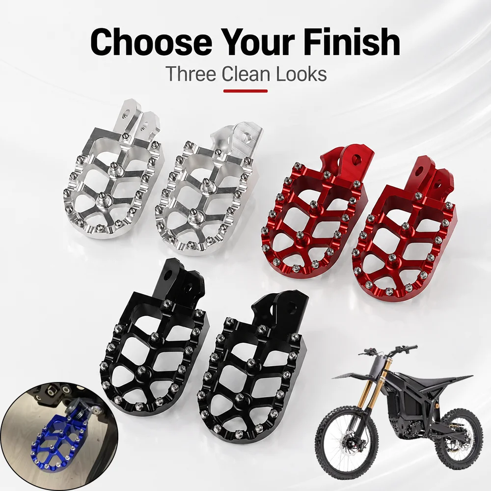 For Segway X160 X260 Electric Dirt Bike Anti Slip Enlarged Footrest Footpeg Foot Pegs Rest Foot Pedals For Talaria Komodo Sting