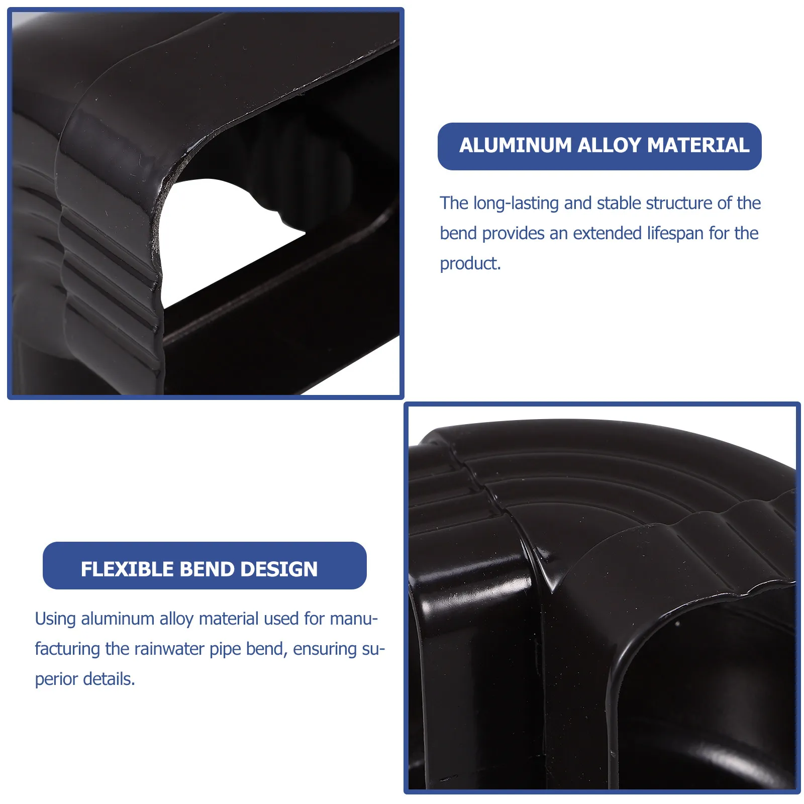 

Усиленный алюминиевый угловой соединитель для водосточной трубы, гибкий угловой адаптер для водосточного желоба, металлический фитинг для замены