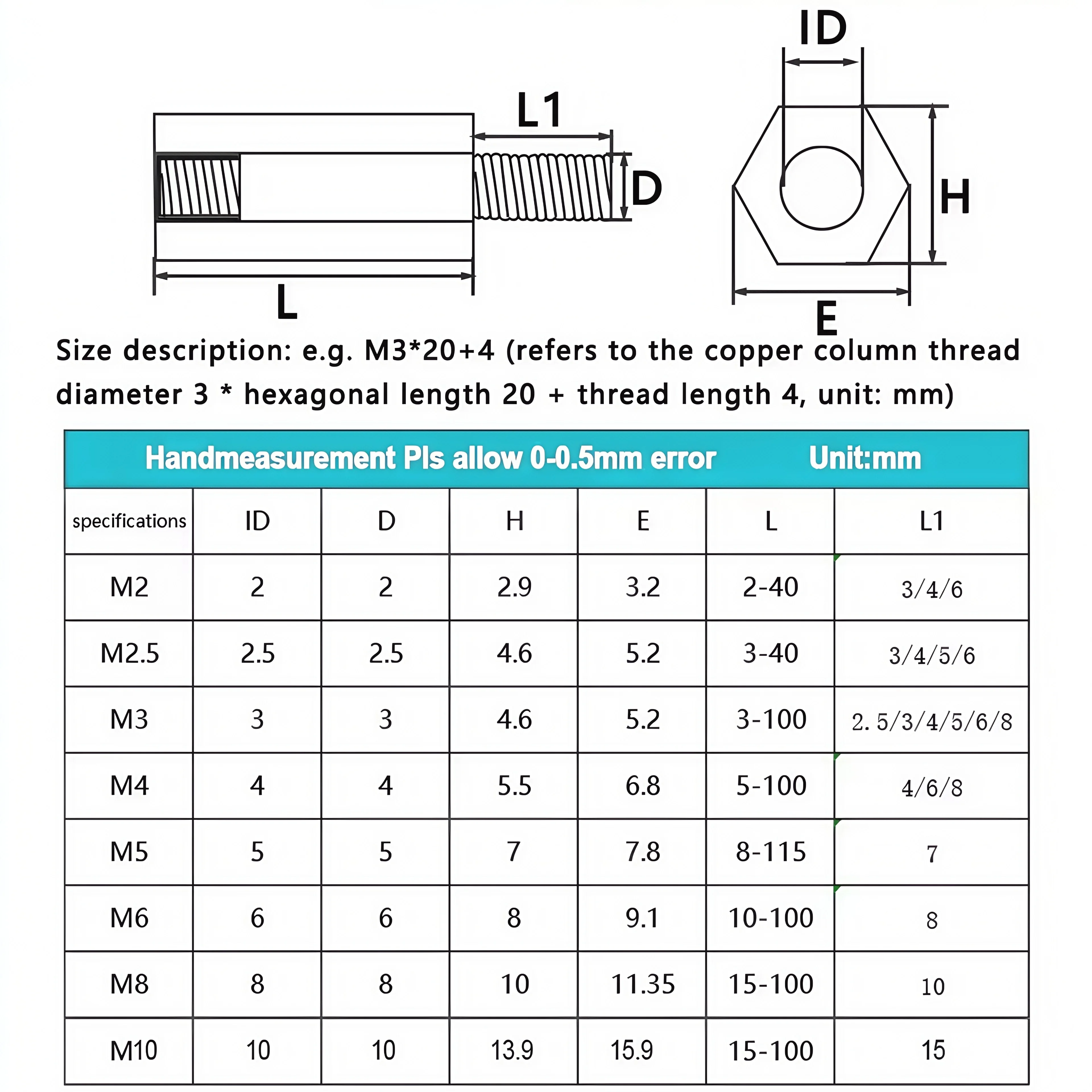 Hex impasse pcb espaçador m2 m2.5 m3 m4 m5 m6 m8 placa de aço inoxidável masculino feminino rack parafuso rosqueado pilar coluna espaçador