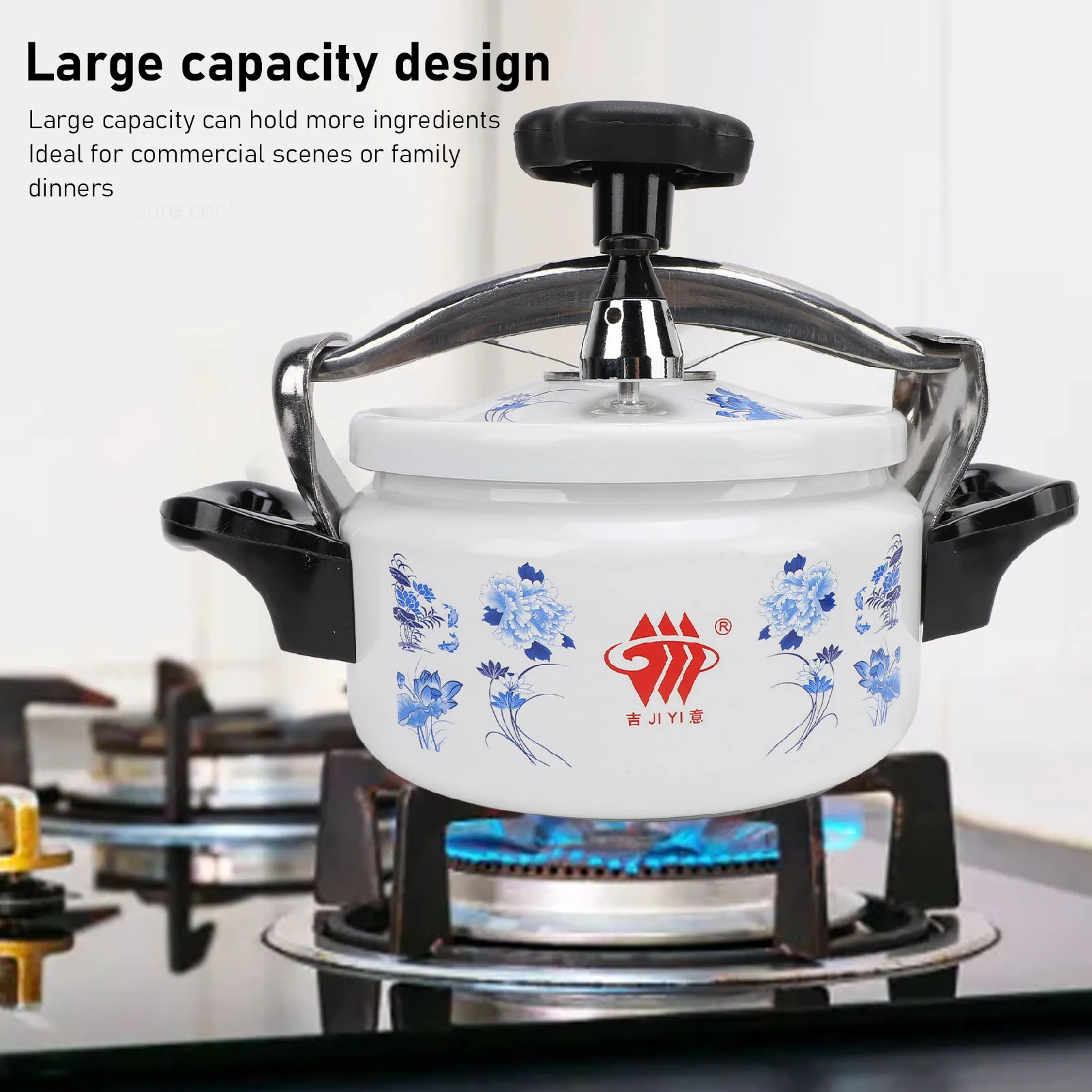 Aluminium Pressure Canner Explosion Proof Efficient Pressure Cooker for Flat Top Cooktops for Induction Gas Cooktops