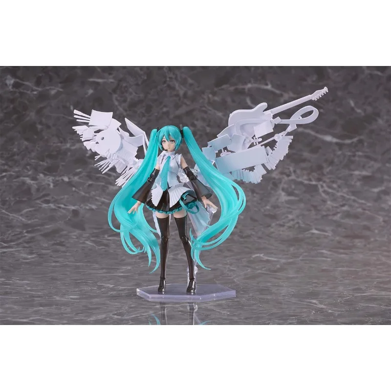 Max Factory Original Genuine Vocaloid Hatsune Miku Plamatea Happy 16th Birthday Ver. 16cm Collections Model Toy Action Figures