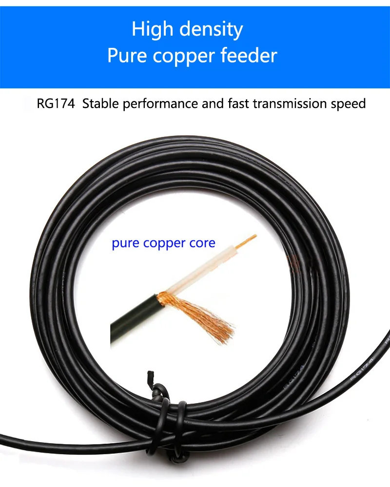 Antena de ventosa de cobre puro de banda completa, amplificador de señal de módem de enrutador, 15dBi, alta ganancia, 4G, 3G, GSM, 600-2700MHz