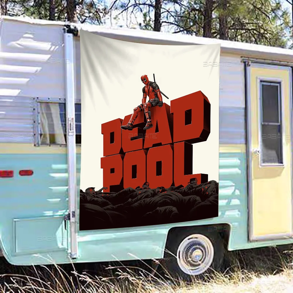 Movie D-Deadpool DIY Flag For Family Group Photo Living Room Home Dorm Decor Wall Art Decor Banner