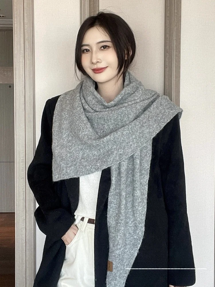 kazuki-woolen-e-scarf-ne-protection-warm-pure-color-versatile-autumn-winter-scarf-rectangular-ape-thiened-fabric