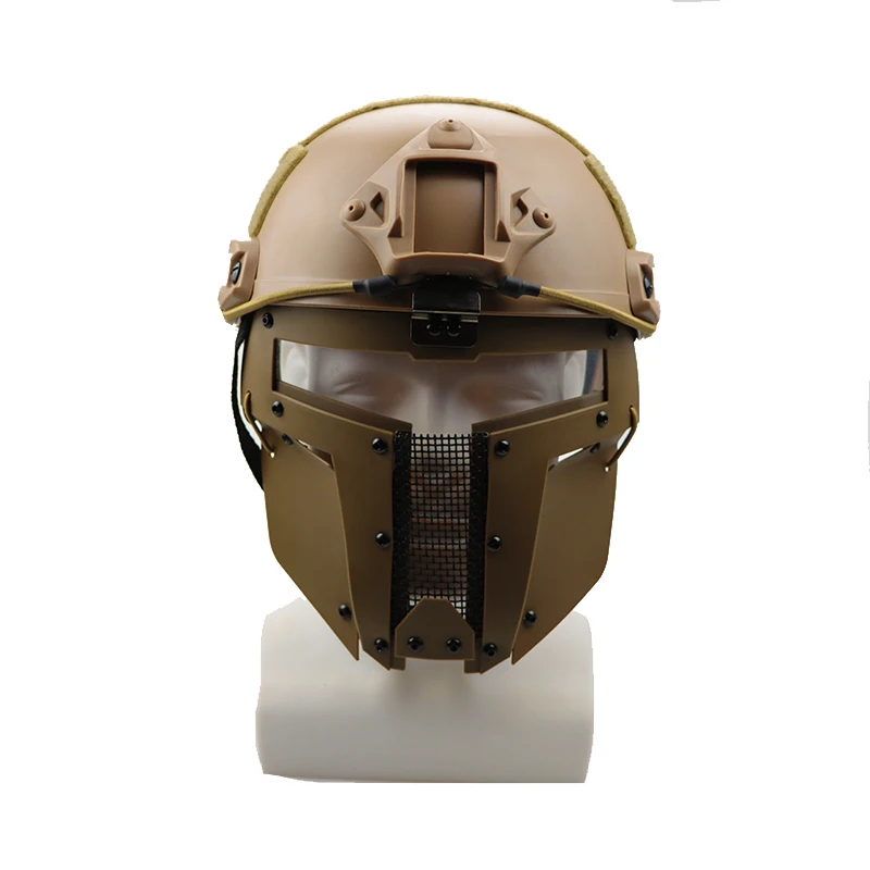 Simulation Field Protective Mask Outdoor Facial Mask Helmet Connected Mask Cosplay Protection Game Props Accessories