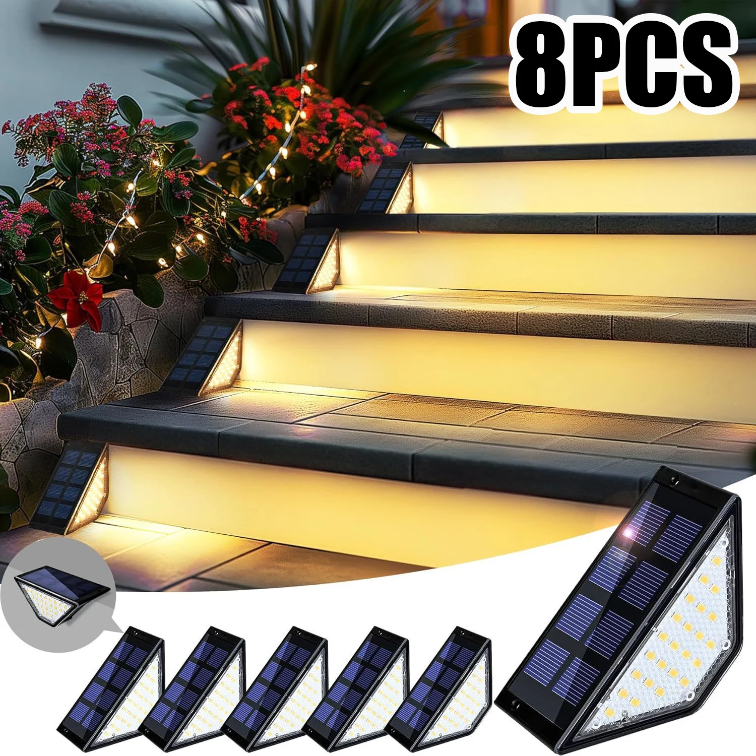 1-8PCS Solar Lights…