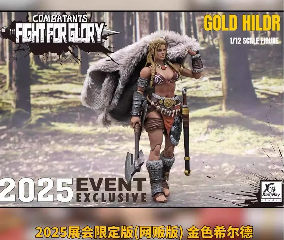 

2025 Event Exclusive Xesray Fight Glory Gold Hildr Action Figure 1/12 Combatants Anime Collection Model Gift Pre-Order