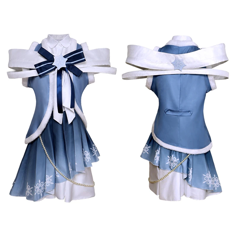 2025 nueva nieve Mikuu Cosplay disfraz peluca Anime Mikuu invierno vestido de Lolita sombrero Hairwear trajes de fiesta de Halloween para mujeres niñas