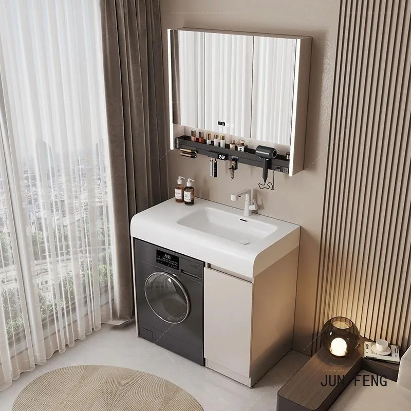 Small apartment drum washing machine, integrated wardrobe, large storage, bathroom cabinet, bathroom, balcony, hand washing and