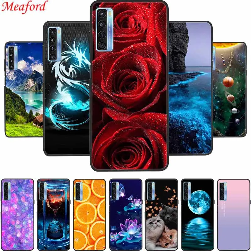 Phone Case For TCL 20L Back Cover Case 20 L Shockproof Black Silicone Soft Funda For TCL 20 Lite Plus 20S Case 20 S 6.67\