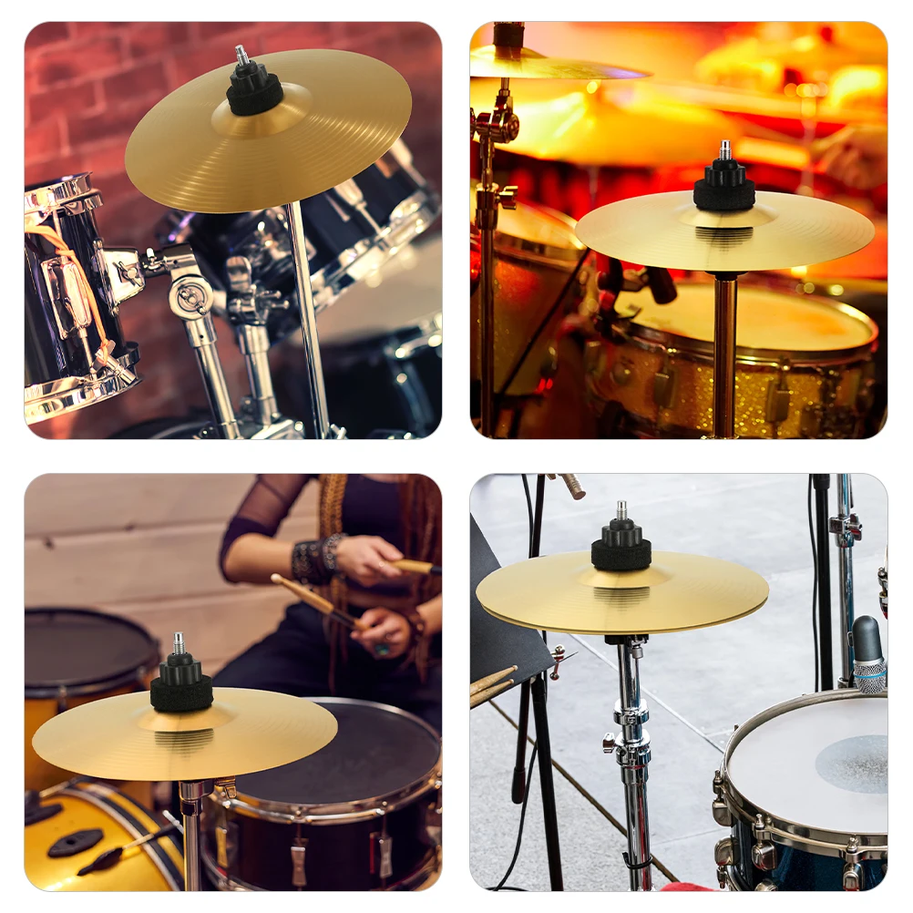 

2pcs Metal Cymbals Splash Crash Cymbal For Jazz Drum Set Durable Lightweight Practice Cymbals Smooth Edges Colorful Drum