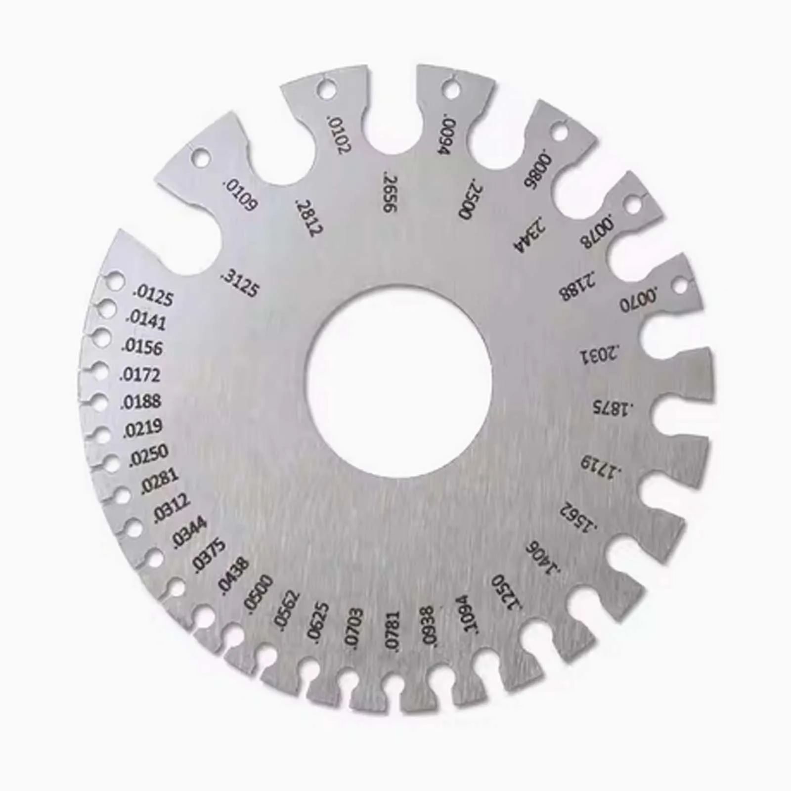 

Stainless Steel American Standard Wire Diameter Gauge Sample Weld Inspection Gauge Thickness Gauge Wire Metal Wire Welding Gauge