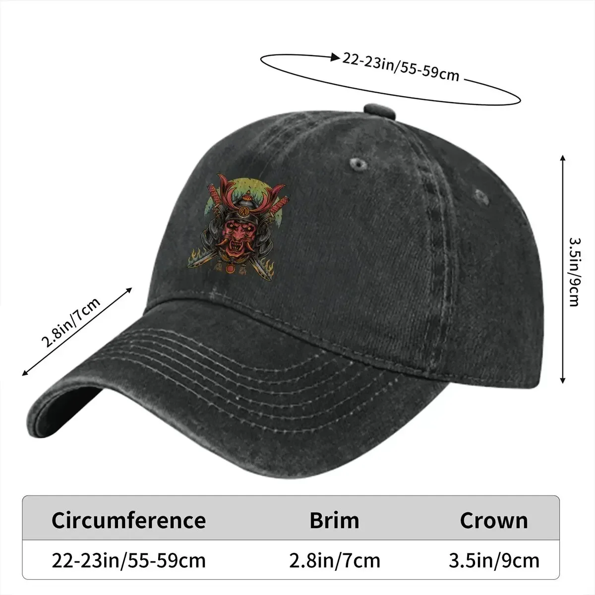 2026 Japanese Retro Art Baseball Cap Men Hats Women Visor Protection Snapback Samurai Style Caps