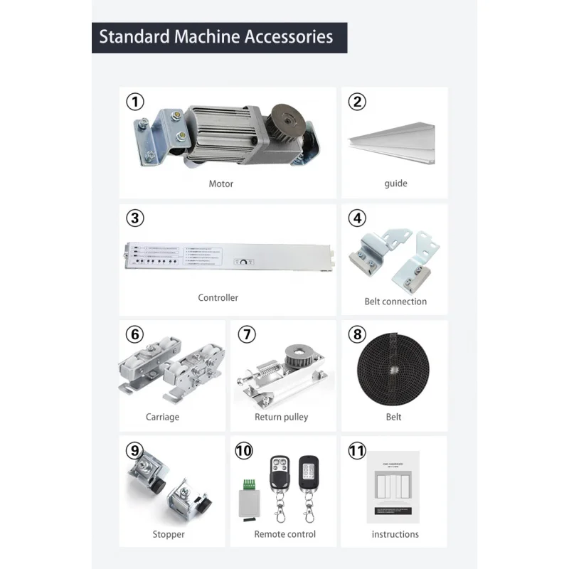 custom.LUJING 150B Hot Sale Office Automatic Double Sliding Glass Door System with Microwave Motion Sensor