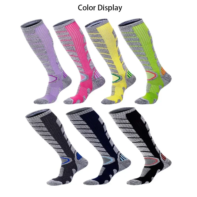 2025 New Autumn/Winter Long Tube-shaped Ski Socks Outdoor Mountaineering Hiking Socks Thickened Thermal Snow Stockings Women Men