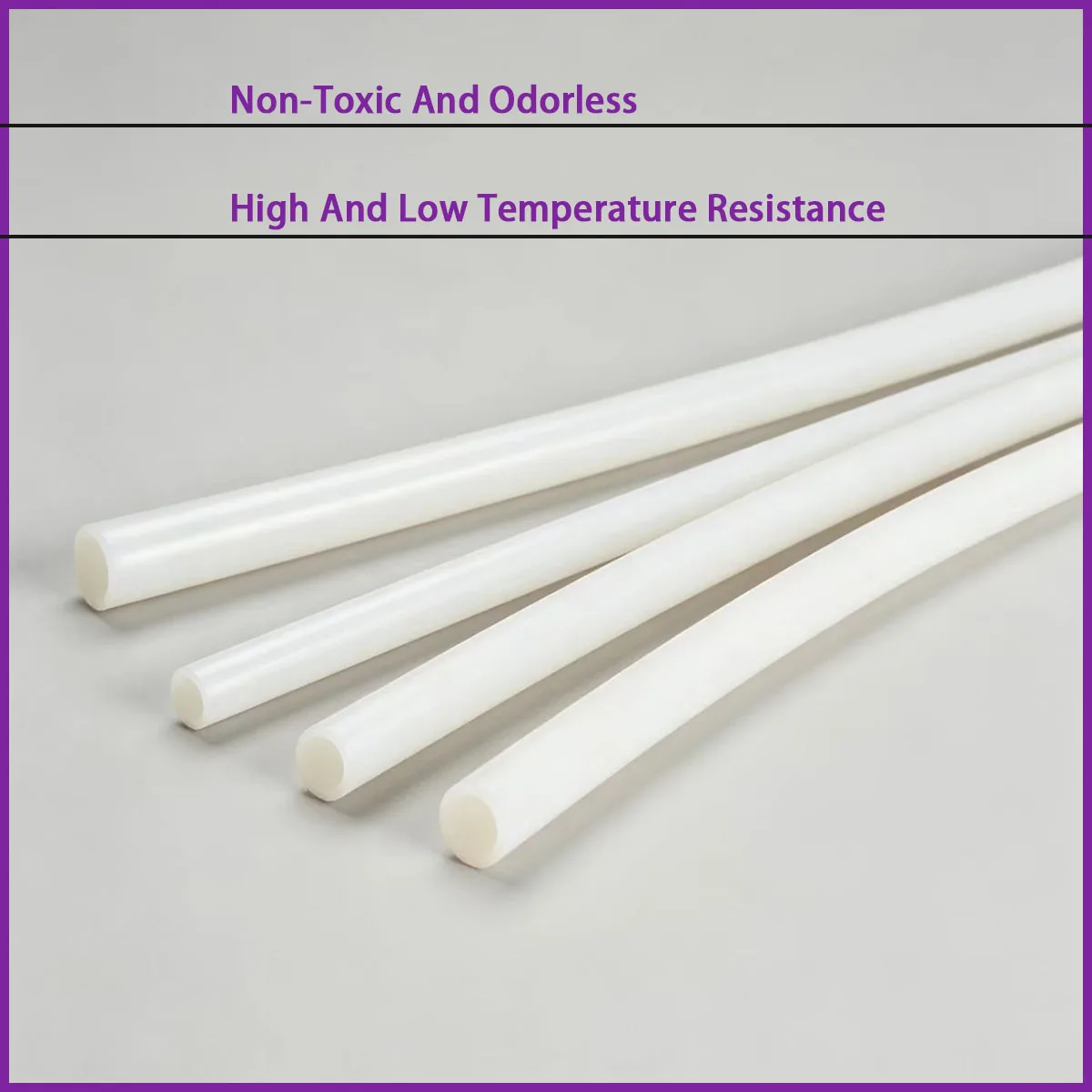 Inner diameter 1-40mm white silicone hose used for food delivery, medical equipment, household appliances, bathroom, etc