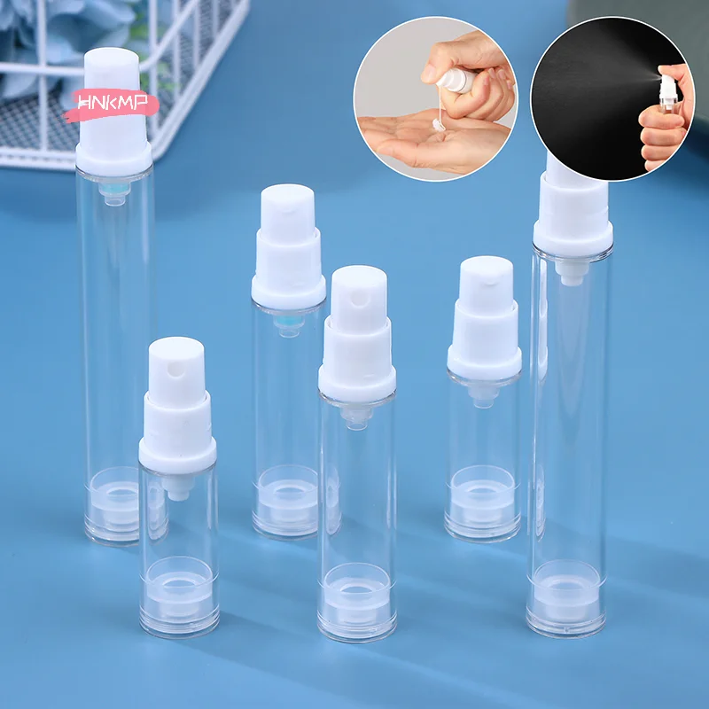 Tragbare Mini-Vakuumpresse mit flüssiger Lotion, Sprühflasche, 5/10/15 ml, nachfüllbarer Make-up-Kosmetik-Parfümbehälter