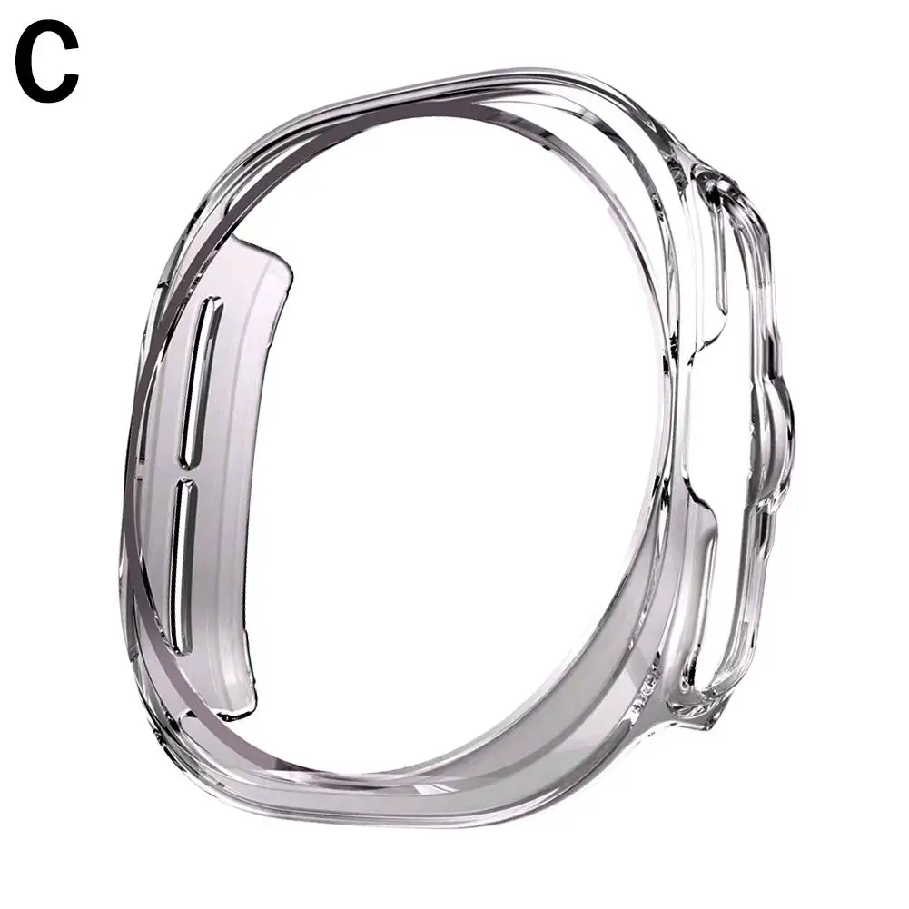 Half Pack Electroplated Hollow Watch Protective For Watch7ultra 47mm Anti-slip Ultra-thin Anti-scratch G0e1