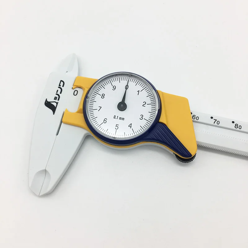 SHINWA Japan Portable Mini Vernier Caliper Plastic Resin Dial High Precision Game Measurement Made in Switzerland