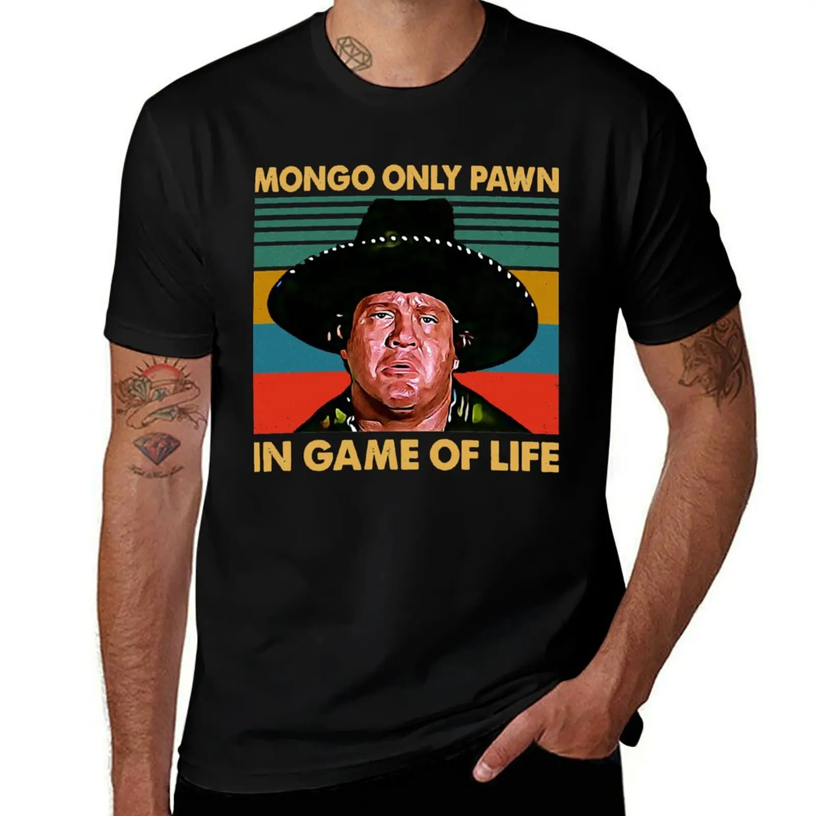 

Beautiful Model Retro Mongo Only Pawn In Game Of Life 80S Movie Awesome For Movie Fans T-Shirt boys animal print men tshirt