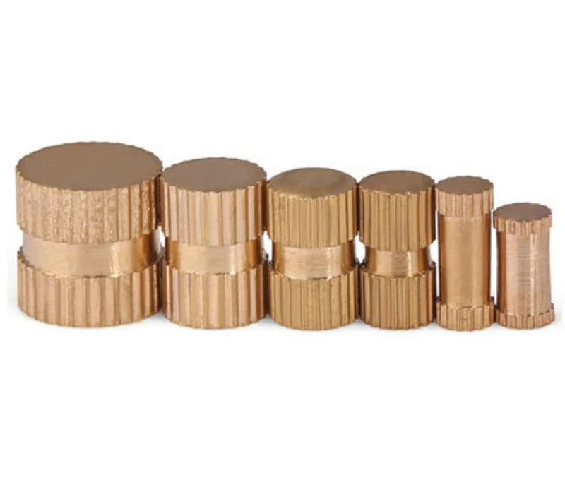 Brass Knurled Insert Nut Injection Molding Brass Thread Insert Nut Knurled Thread Inserts Mold-in Brass Insert Fastener M5 M6 M8