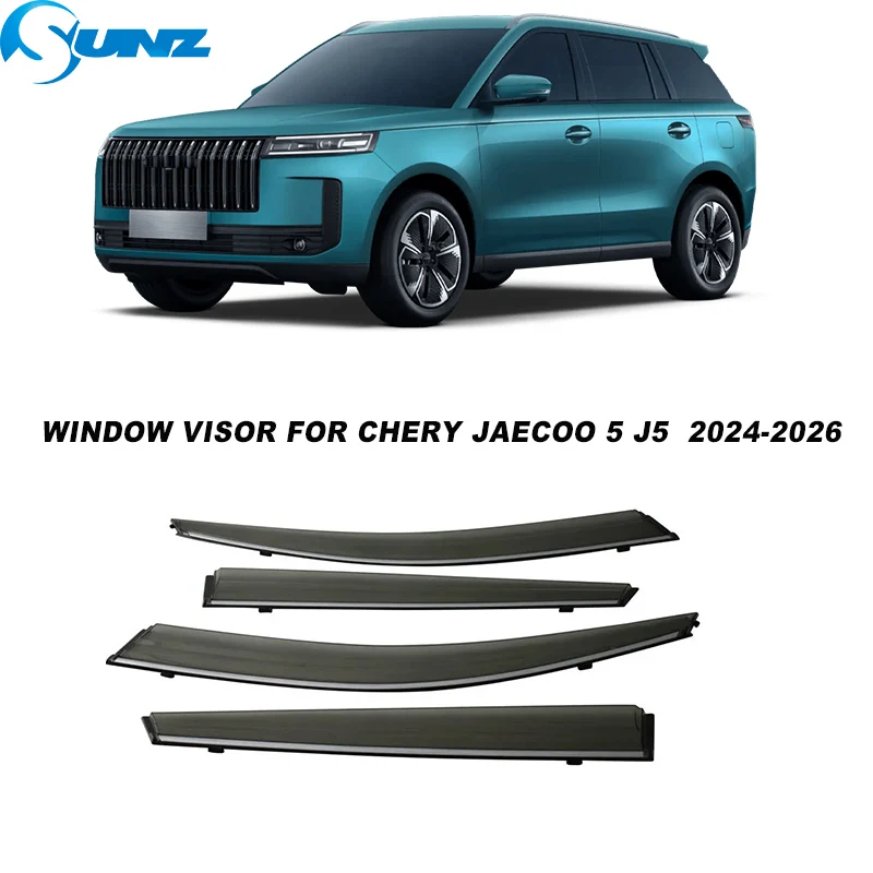 Side Window Deflector  For Chery Jaecoo 5 J5 2024 2025 2026 Weathershied Wind Sun Rain Guard Window Wind Deflector