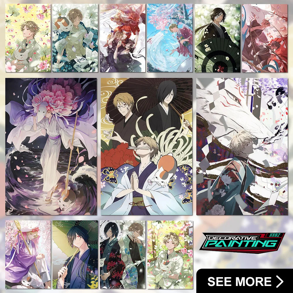 

Anime Natsume's Book Of Friends Home Decor Canvas Prints Poster Wall Artwork Pictures For Bedside Background No Frame Painting