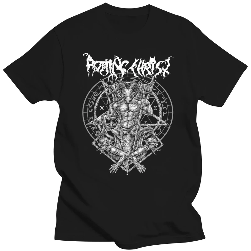 Customize Tee Shirts Regular Rotting Christ Hellenic Crew Neck Short-Sleeve Mens Tee Shirt Cotton  Casual  mens t shirts