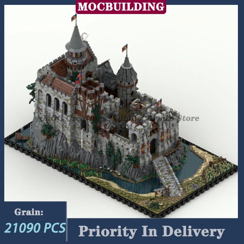 21090PCS Medieval Castle Large Set Model Building Blocks MOC Architecture Scene Armory Storage Room Collection Toys Gifts