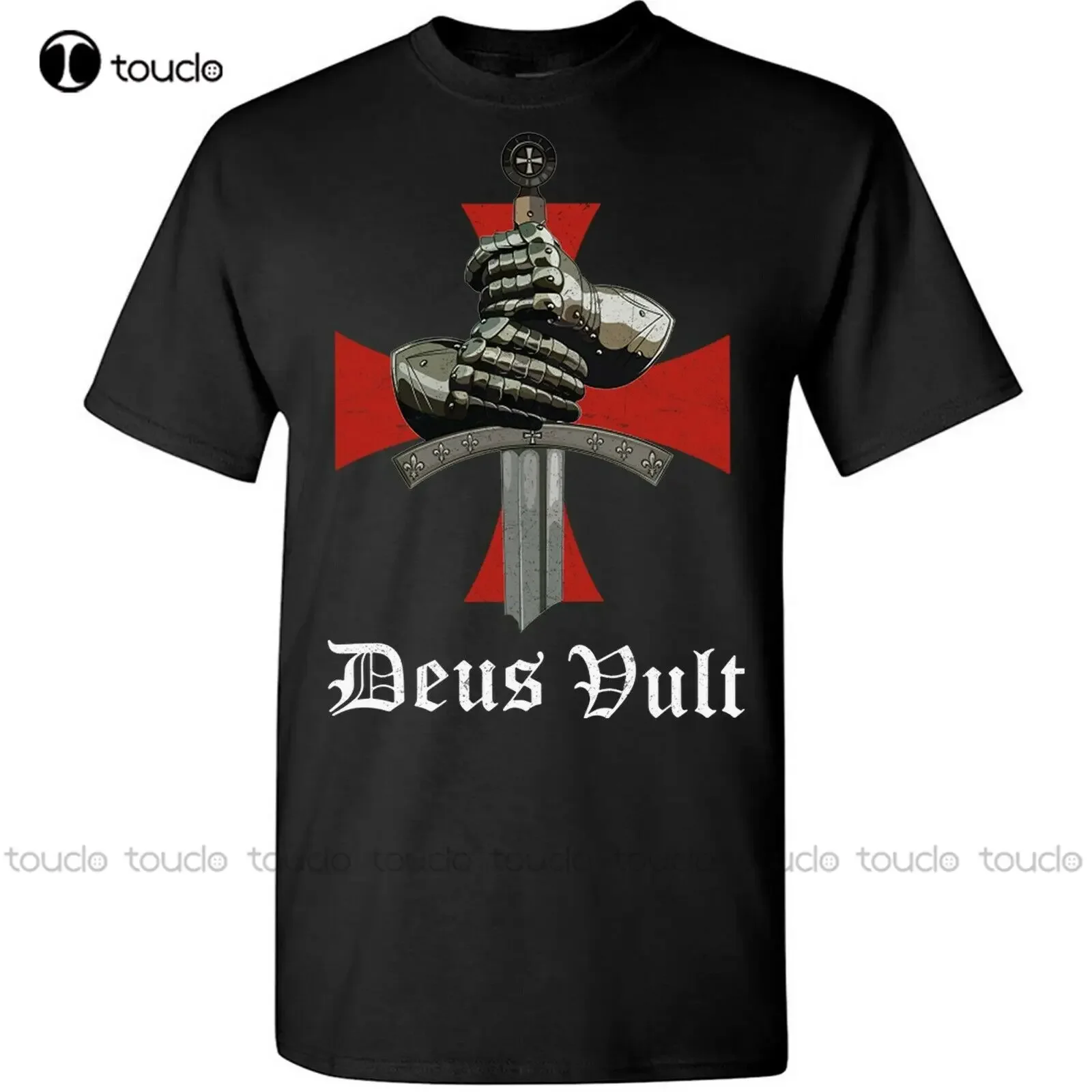חדש אביר templar חולצת טריקו לנשים לוחם נוצרי deus vult catholic טי בנים חולצות טי טי S-5Xl יוניסקס