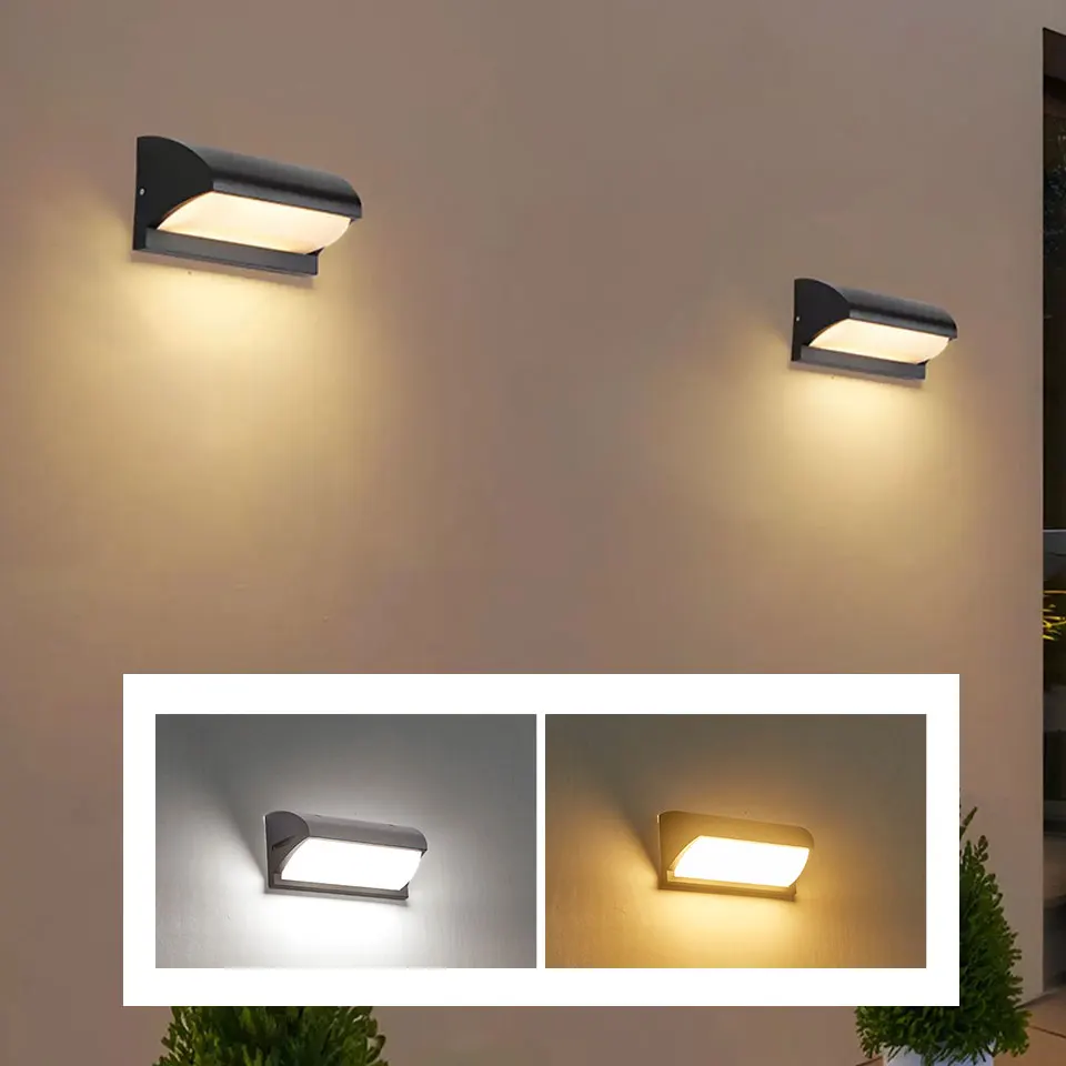 Led Outdoor Wall Light Waterproof IP66 Motion Sensor Led Outdoor Lighting Porch Lights Balcony Garden Lights Outdoor Wall Lamp