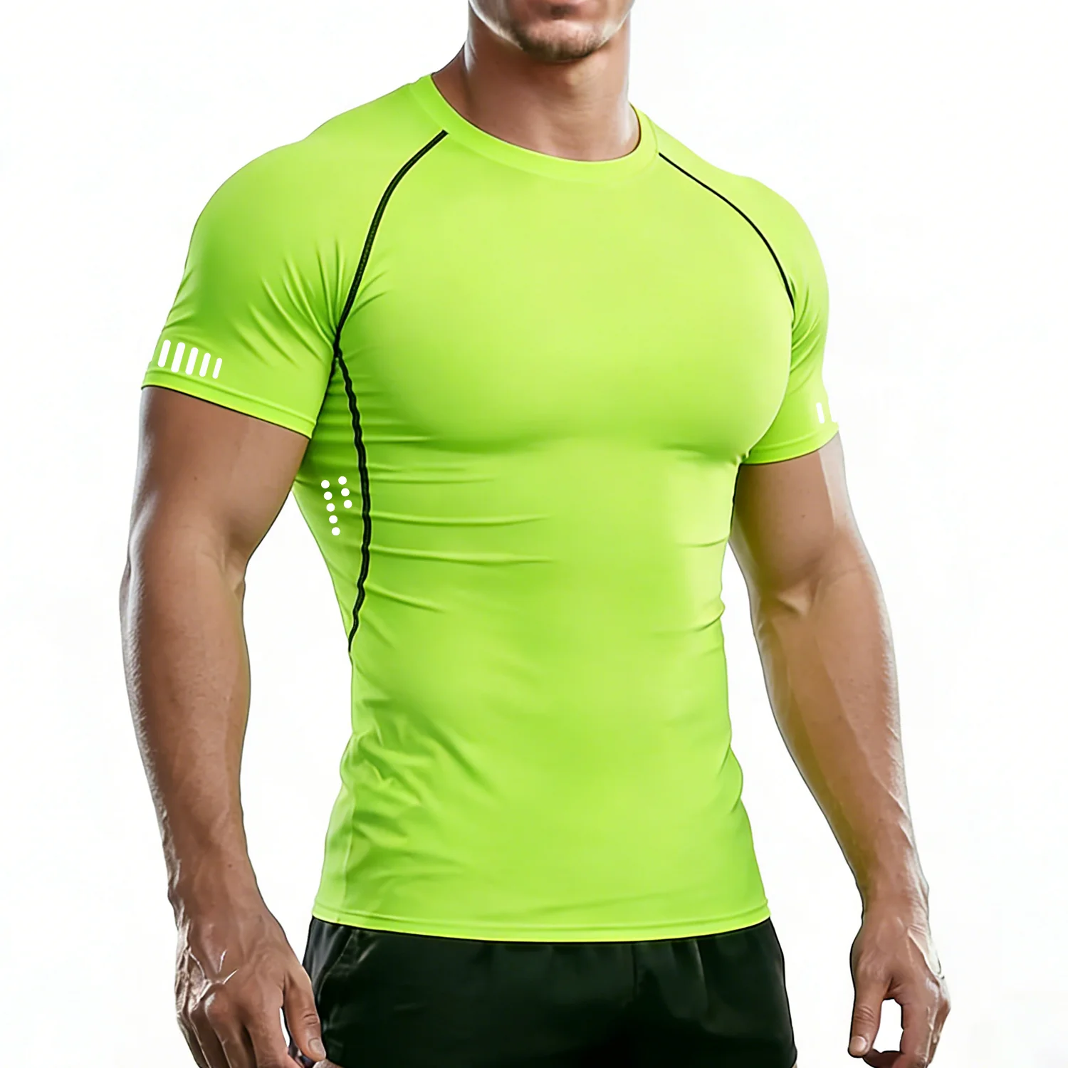 

Running Compression T-shirt Men Short Sleeve Sport Tees Gym Fitness Jogging Shirt Homme Athletic Shirt Tops
