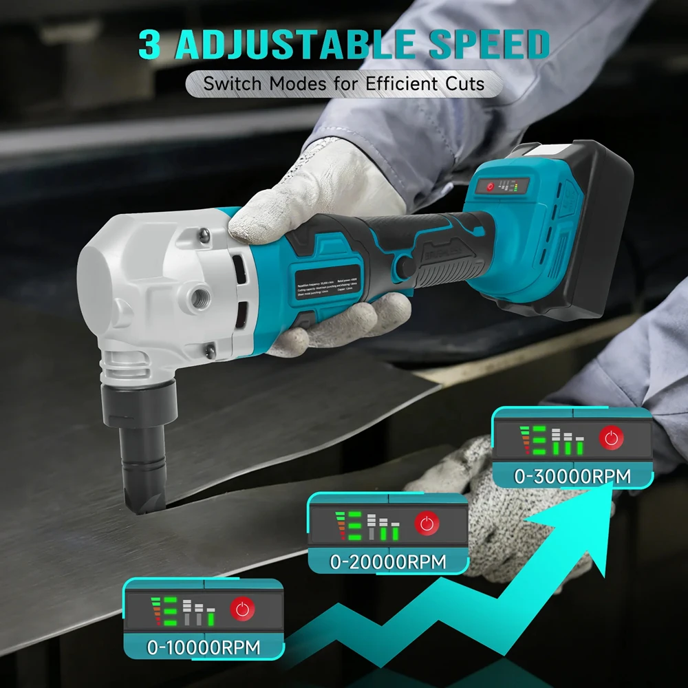 21V Brushless Electric Iron Scissors Electric Scissors Punching Shear Stainless Steel Plate Aluminum Plate Cutting NO Battery