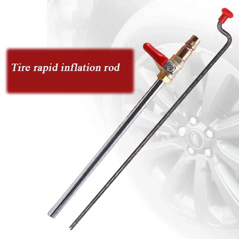 Auto Tire Hand Quick Inflation Lever Pure Copper Valve Wear And Corrosion Resistant Electric Car Pump Nozzle General Gas Rod