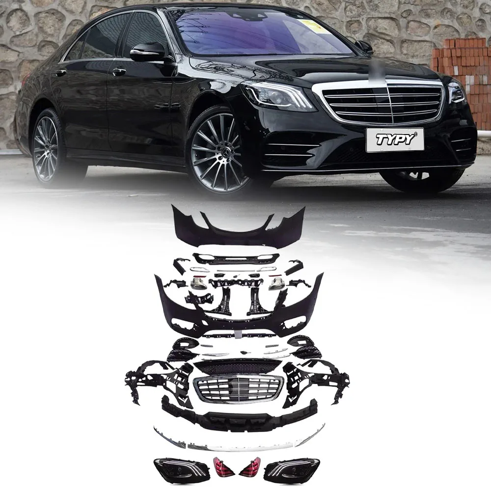 Body kit For Benz S-Class W222 Modified 2018 S450 Styles Body Kits Front and Rear Bumpers 1:1 Design