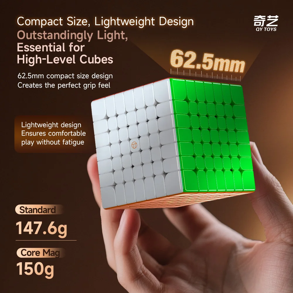 [MeowCube] Picube personalizado QiYi 7x7 Guerrero Cubo velocidad 7 capas práctico mágico sin pegatinas rompecabezas mágico juguete Cubo recubierto de UV