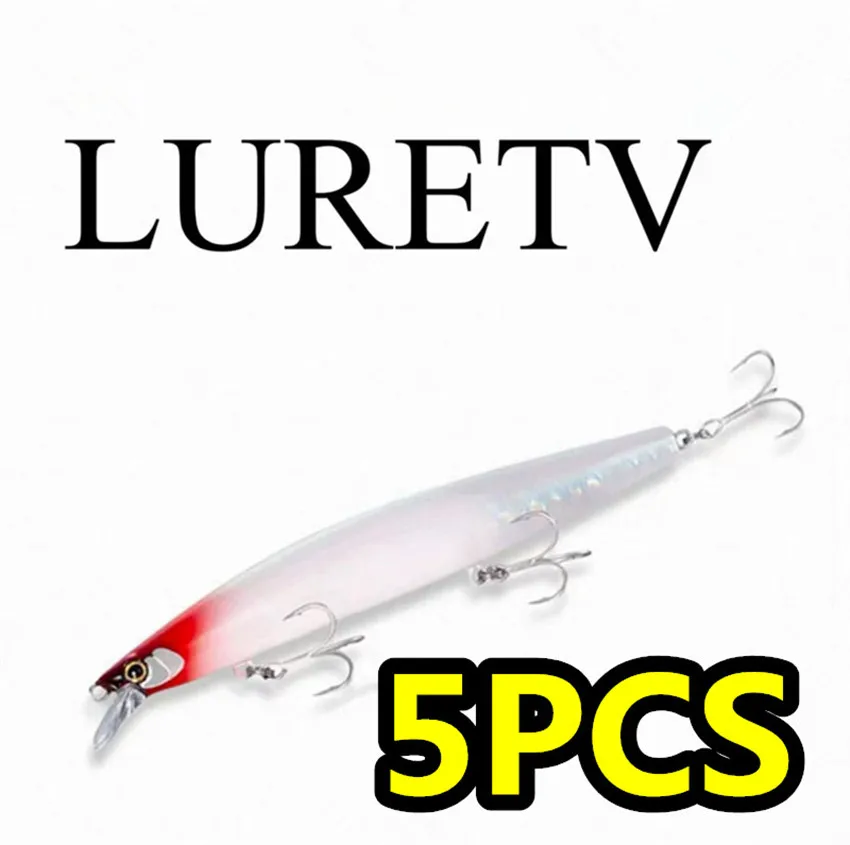 

LURETV SAME STYLE XM-145N 5PCS Crazy Scale Mino Water Surface System Long throw Roadside False Bait Top Mouth Sea Bass Hard Bait