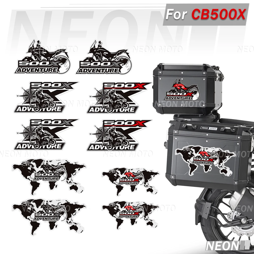 

For CB500X CB 500 X 500X Stickers Decals Protector Trunk Luggage Panniers Aluminium Cases Emblem