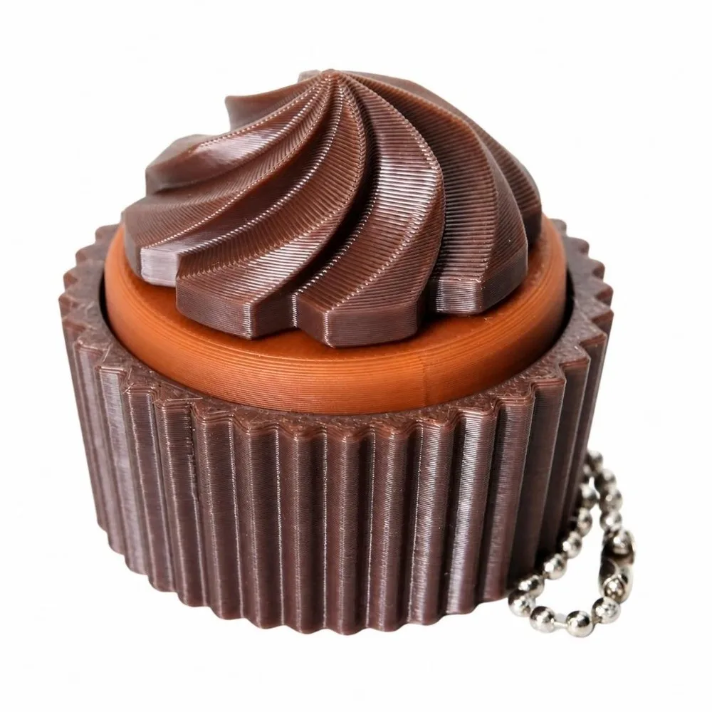 Cheese Chocolate Bread 3D Printed Clicker Pressable Realistic Food Dessert Clicker Tactile Feedback Plastic Food Fidget