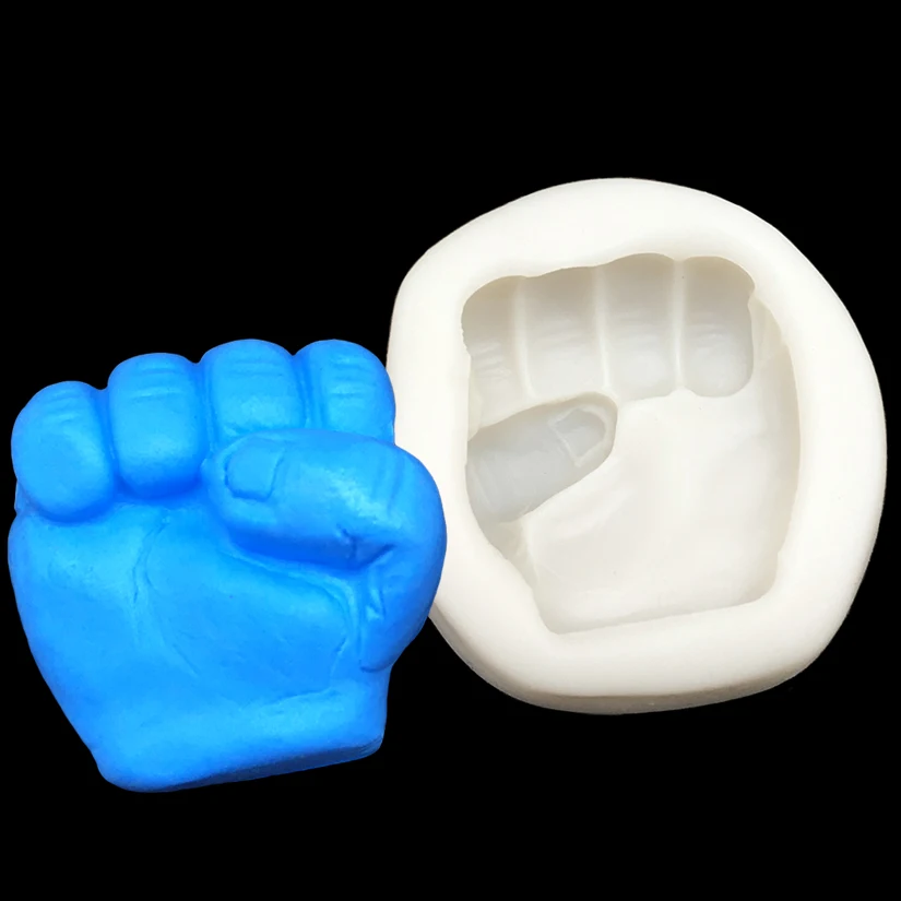 Fist Shape Silicone Mold Sugarcraft Chocolate Cupcake Baking Mold Fondant Cake Decorating Tools