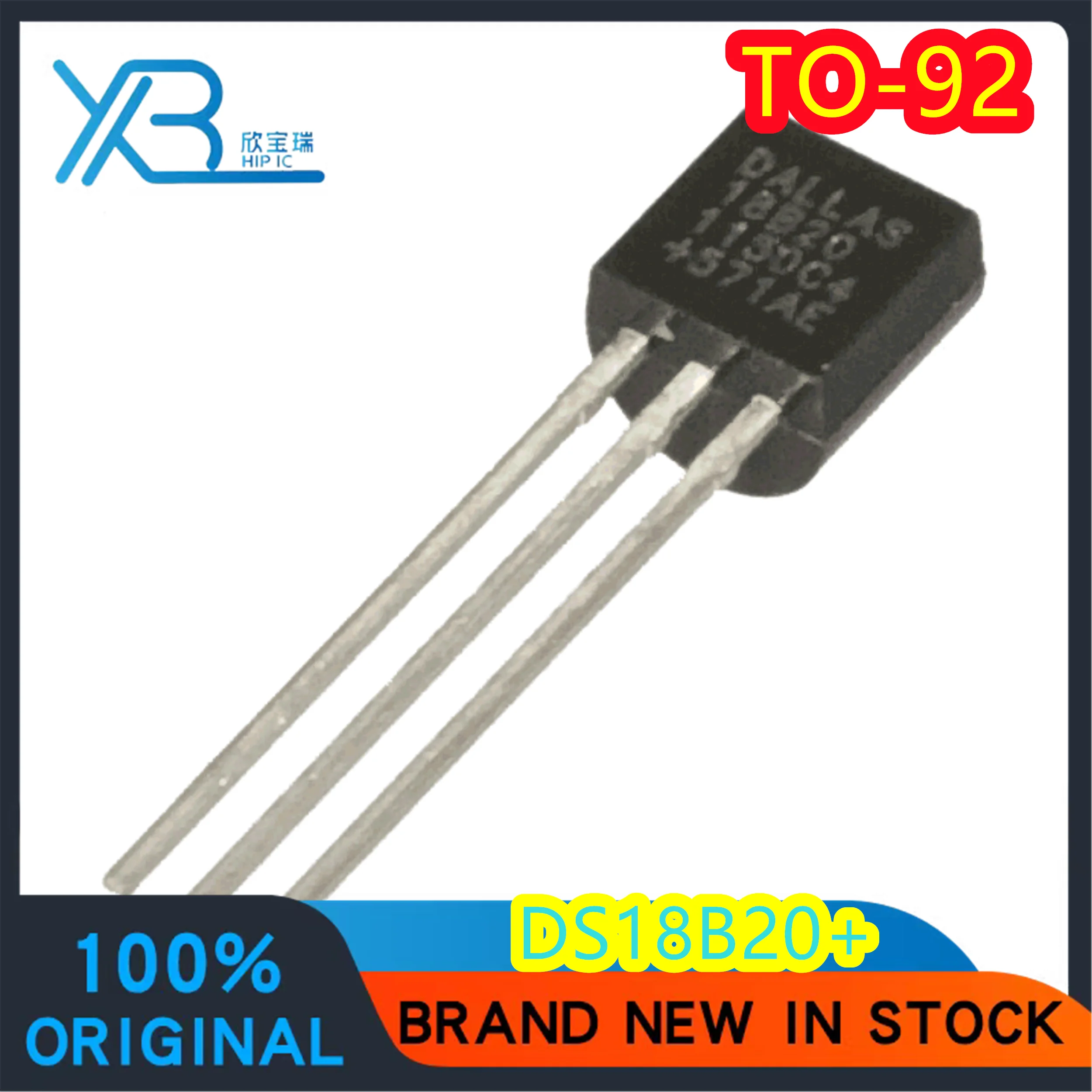 Digital Programmable Temperature Sensor, DS18B20, DS18B20 + TO-92, Original, Authentic, Spot Delivery Fast, 3-40 Pcs