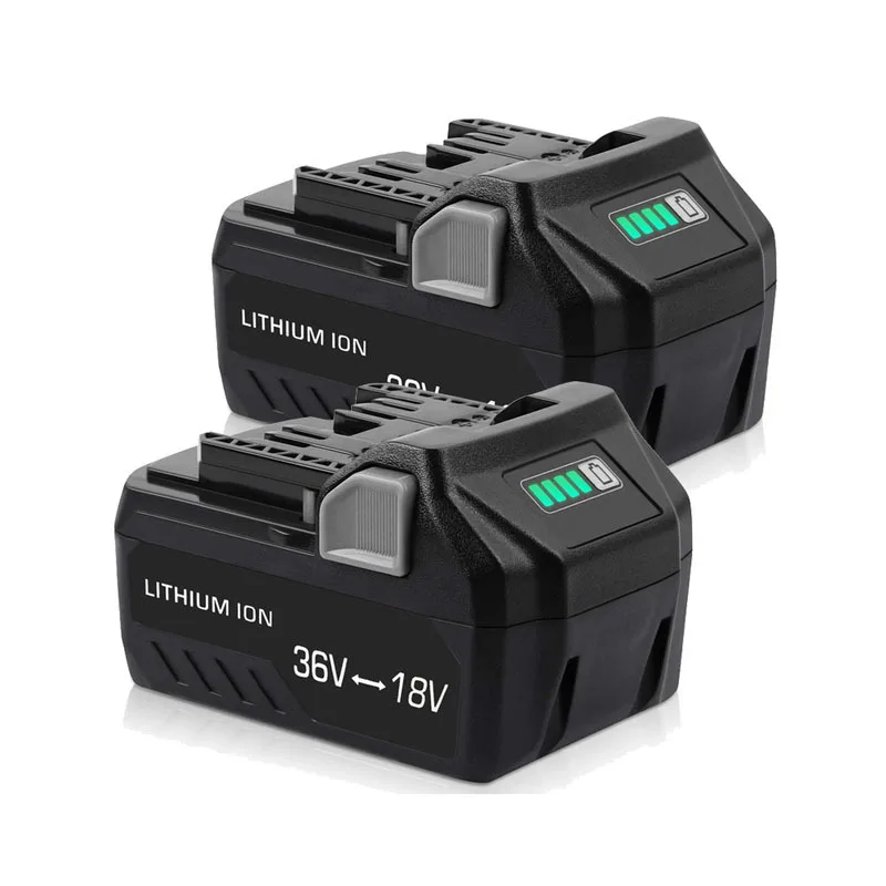 

2 PACK Multi-Volt Lithium-Ion Battery 4Ah (18V - 8Ah) for Hikoki Hitachi Metabo HPT 18V 36V Cordless Power Tools, BSL36B18
