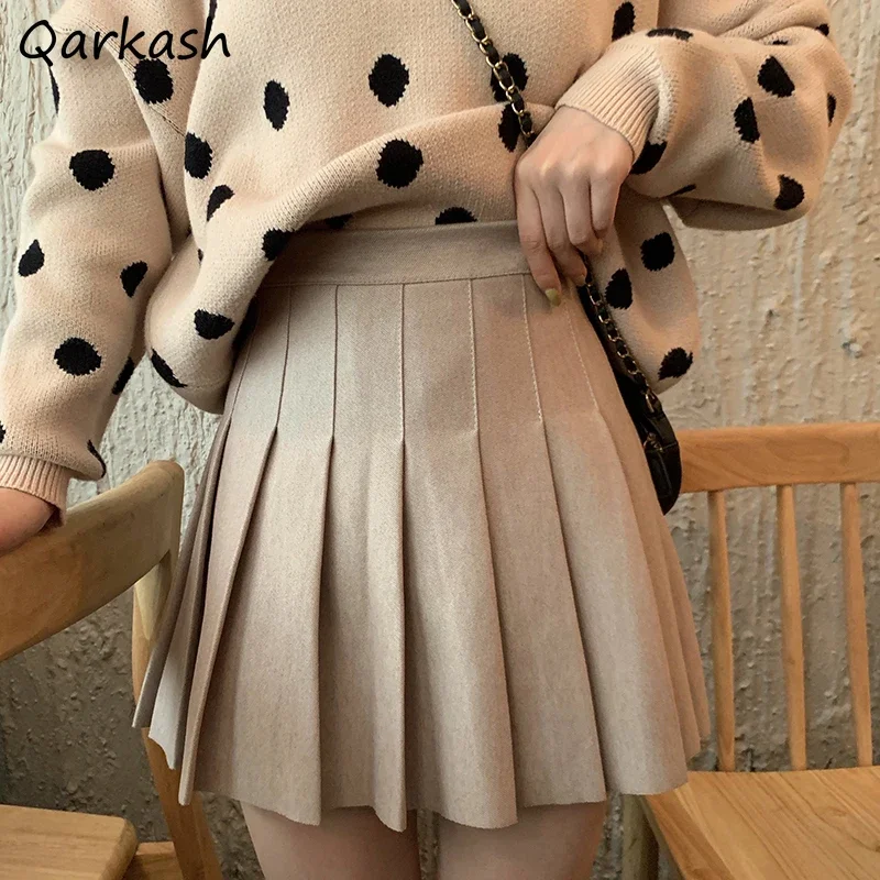 

Pleated Skirts Women Cute Japanese Style Retro Female High Waist Popular Preppy Aesthetic Mini Skirt Casual College Basic Faldas