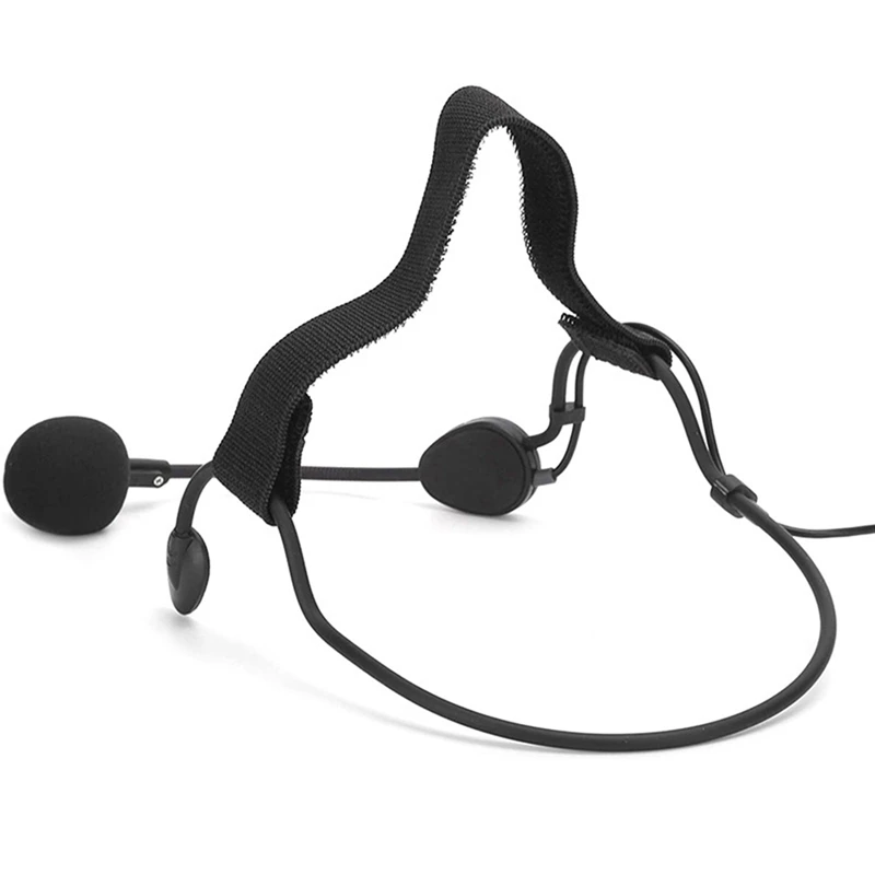 6.35MM Plug Dynamic Headband Microphone Ear Hook Microphone Suitable for WH20TQG Musical Instrument Guitar-ABAM view 2