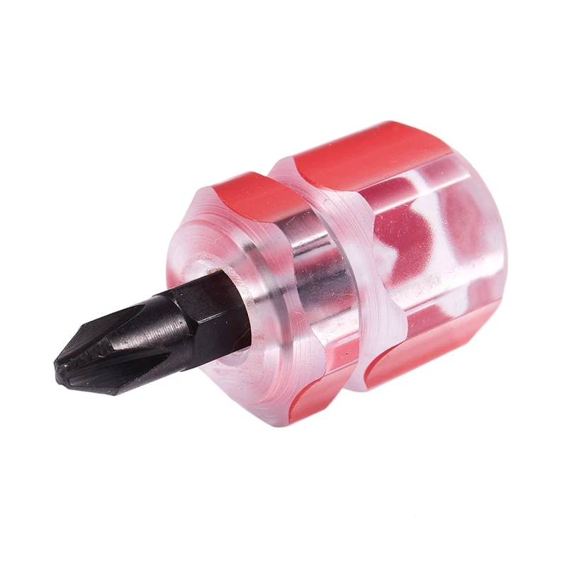 Destornillador Phillips plano de 6 piezas, Mini destornillador, corto, pequeño, Kit de herramientas de reparación dividida, verde + rojo