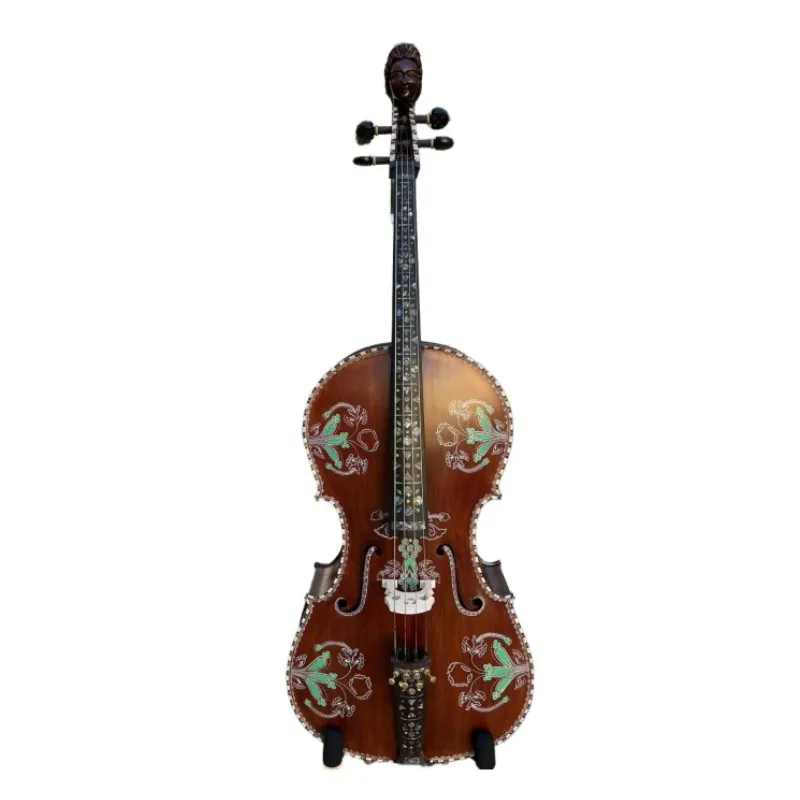 Deluxe fancy Norwegian fiddle SONG Brand  cello 4/4 of concert play#15844