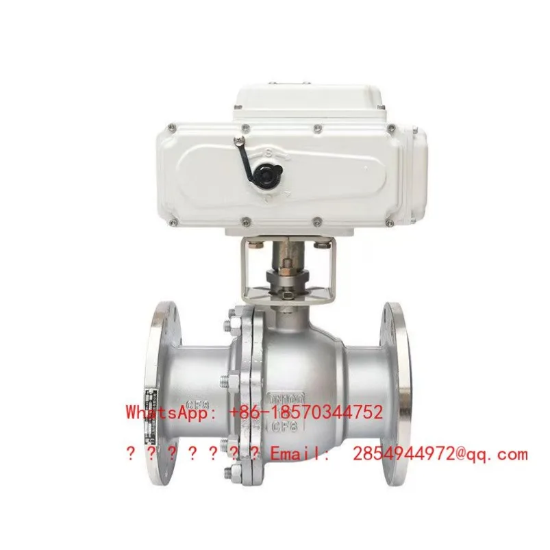 Q941F Electric Flange Ball Valve 220V Remote Control Valve, Industrial High Temperature Steam Pipeline Flow Adjustment Switch