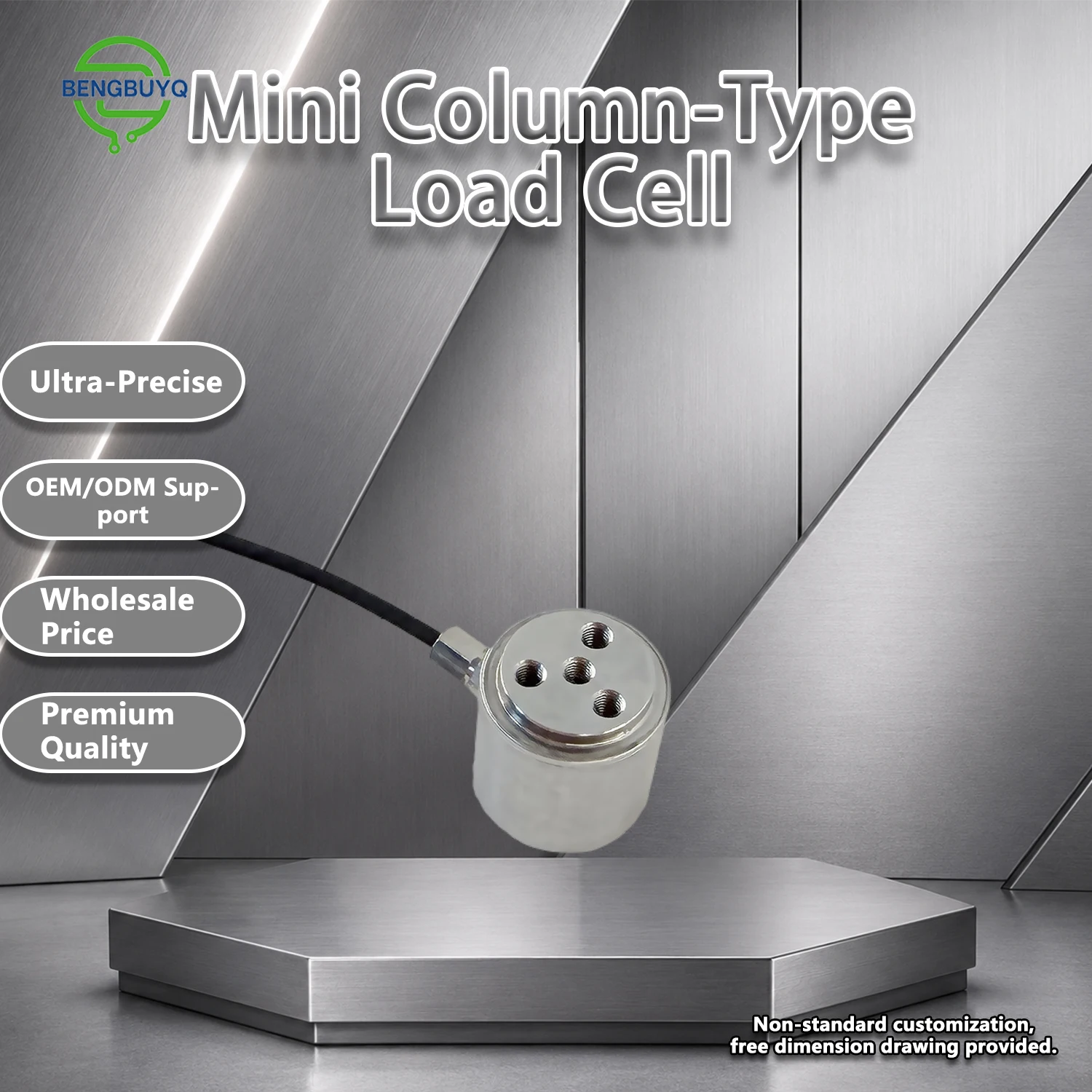 Micro Column Load Cell 5/10/20/50/100/200kg Stainless Steel Pressure Sensor Force Transducer For Industrial Weighing System